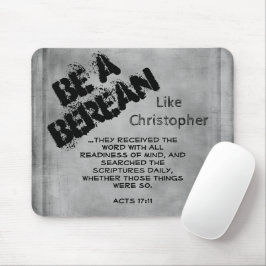 Rustikal sei ein Bibelbuch Vers Mousepad