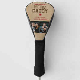 Rustikal Sie sind mein Held Daddy Vatertag 2 Foto Golf Headcover