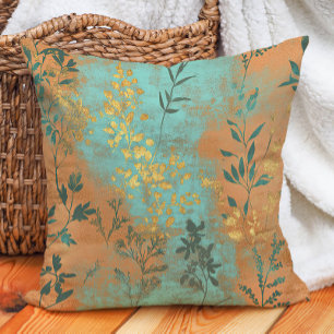 Rustikal Südwestboho Chic Terracotta Türkis Kissen
