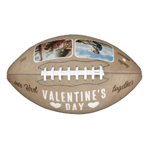 Rustikal Unser erster Valentinstag gemeinsam 2 Fot Football