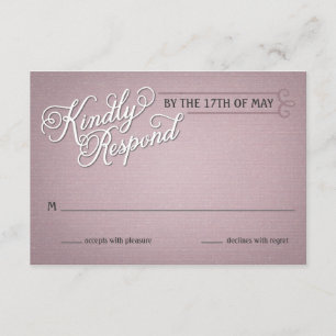 Rustikal verblassen rosa Antwort