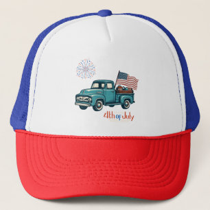 Rustikal/Vintag 4. Juli Truckerkappe