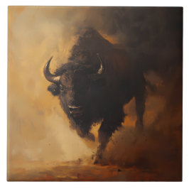 Rustikal, Western Buffalo Accent Tile Fliese