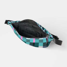 Rustikal zeitgenössisch Kariert Bauchtasche