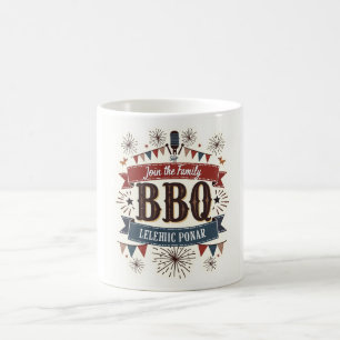 Rustikale 4. Juli Tasse - GRILLEN Picnic Retro Sty