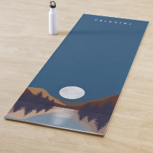 Rustikale Abstrakte Landschaft Forest Moon Reflekt