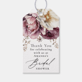 Rustikale Abundanz der Flora Vielen Dank für Ihre Geschenkanhänger