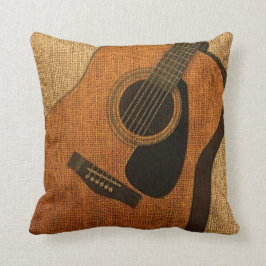 Rustikale Akustikgitarre Kissen