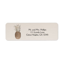 Rustikale Ananas-Tropenhawaiianische Hochzeit