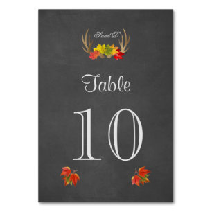 Rustikale Antlers Fall Boho Hochzeit-Tischnummer Tischnummer