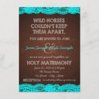 Rustikale Aquamarin Blue and Brown Country Wedding