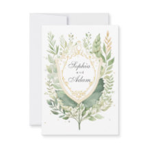 Rustikale Aquarellkarte Save the Date Karte