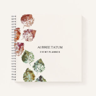 Rustikale Aquarellkunst Herbstlaub Herbst Notizbuch