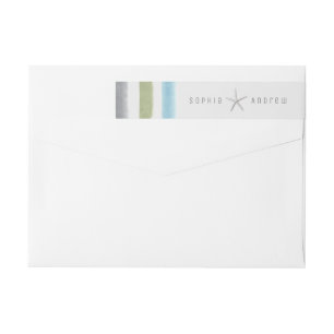 Rustikale Aquarellstreifen Wassersport Hochzeit