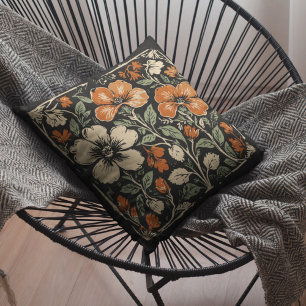 Rustikale Art Nouveau-Ästhetik Floral Botanisch Kissen