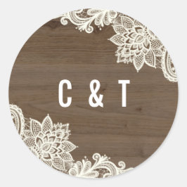 Rustikale Aufkleber für Holz und Spitzen