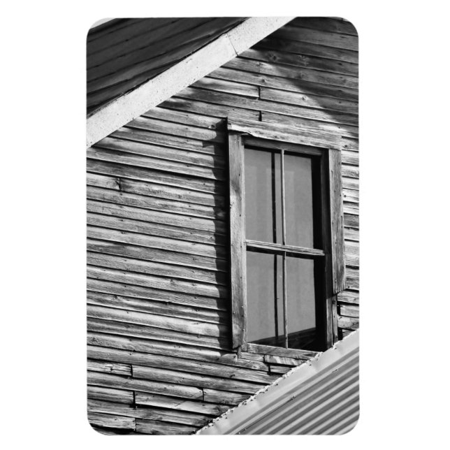 Rustikale Außenanlage mit Fenster Magnet (Vertikal)
