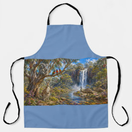 Rustikale australische Tierwelt & Wasserfall übera Schürze