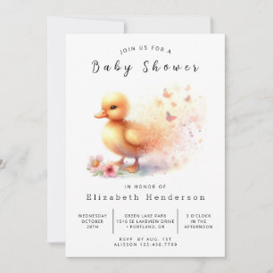 Rustikale Babydusche Einladung