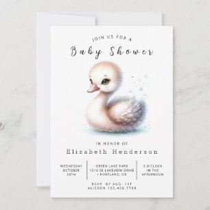 Rustikale Babydusche Einladung
