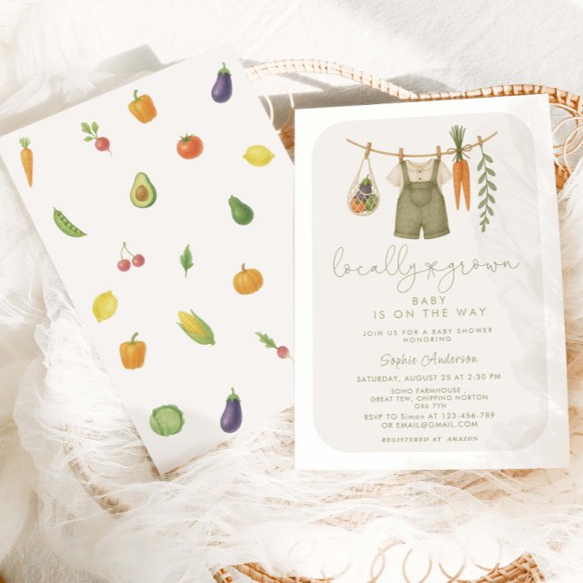 Rustikale Babydusche Einladung (Von Creator hochgeladen)