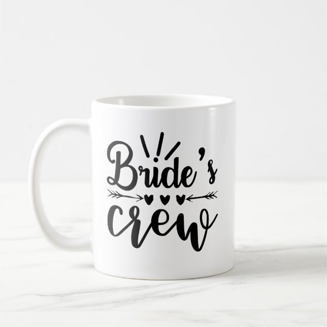 Rustikale Bachelorette-Crew Kaffeetasse (Links)