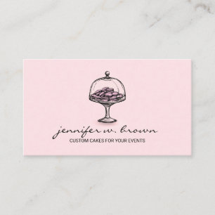 Rustikale Bäckerei Französisch Macaroon Café Visitenkarte