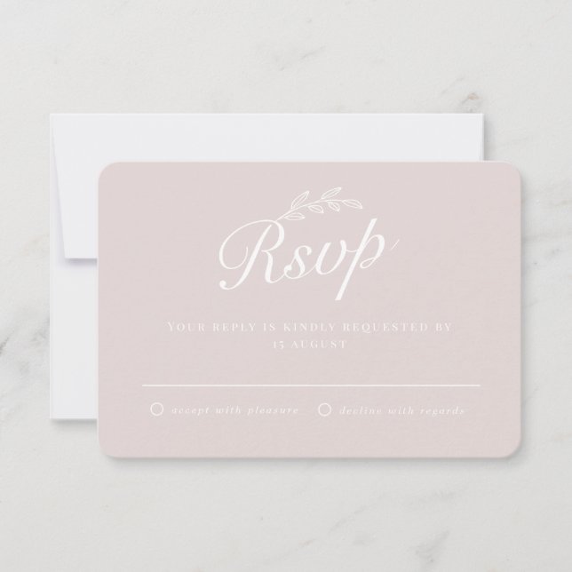 Rustikale Backyard Botanische Blätter Hand Skript  Einladung (Vorderseite)