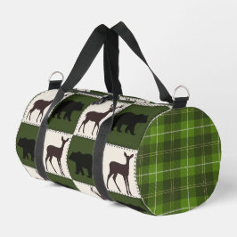 Rustikale Bären- und Hirschplätze, dunkelgrüne und Duffle Bag