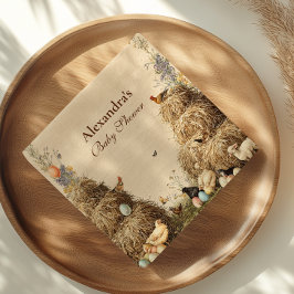 Rustikale Barnyard Farm Animals Baby Dusche Serviette