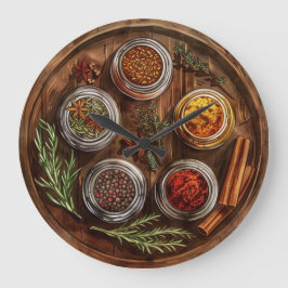 Rustikale Bauernmauer Große Wanduhr