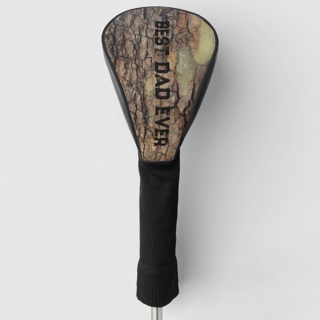 Rustikale Baumrinde, natürliche Außenstruktur Golf Headcover (Vorderseite)