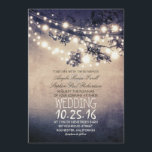 Rustikale Baumzweige und Lichter Einladung<br><div class="desc">Einzigartiges Design rustikale Hochzeitseinladung mit Baumzweigen, die mit Lichterketten geschmückt sind. Die perfekte Hochzeit lädt zum Hochzeitsfeiern mit Baum-Thema, Hochzeitsfeiern im Freien mit Lichterkronen oder einfach nur für rustikale Hochzeiten auf dem Bauernhof oder auf der Ranch ein. Bitte kontaktieren Sie uns, wenn Sie Hilfe bei der Anpassung benötigen, mehr Produkte...</div>