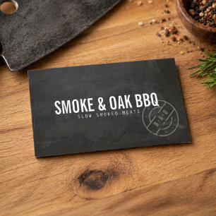Rustikale BBQ Smokehouse Visitenkarte