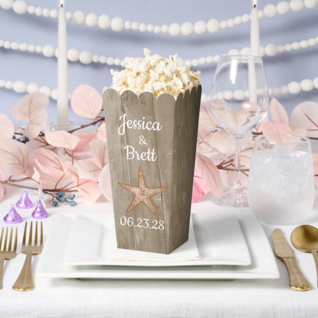Rustikale Beachfavoriten Box Geschenkschachtel (Hochzeit)