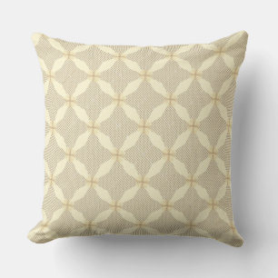 Rustikale Beige-Diamant-Geometrie Kissen