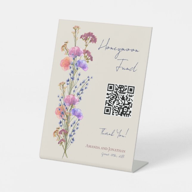 Rustikale Beige Hochzeitsfeier Sockelschild (Vorderseite)