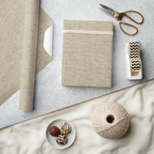 Rustikale beige Imitate Burlap Texture Wrapping Pa
