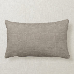 Rustikale Beige Imitats Burlap Accent Pillow Lendenkissen