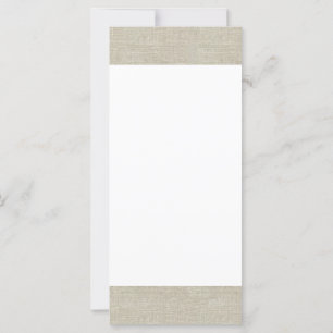 Rustikale Beige Linen bedruckt