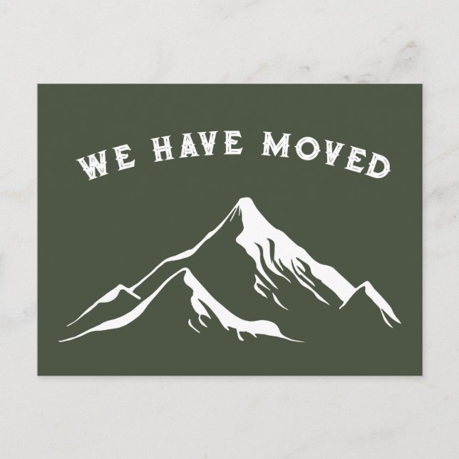 Rustikale Berge, die wir verlegt haben Postkarte (Vorderseite)