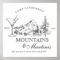 Rustikale Berge & Martinis Camp Bachelorette