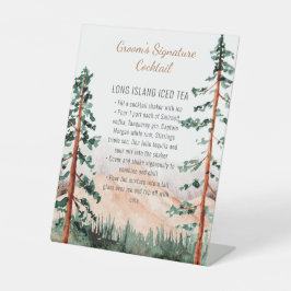 Rustikale Bergwelt Landschaftsgarten Unterschrift  Sockelschild