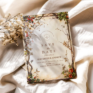 Rustikale Berry Branch Wedding Save The Date