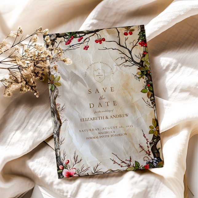 Rustikale Berry-Hochzeit im Herbst Save The Date (Von Creator hochgeladen)