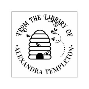 Rustikale Bienenvölker #1 Bibliotheksname Permastempel