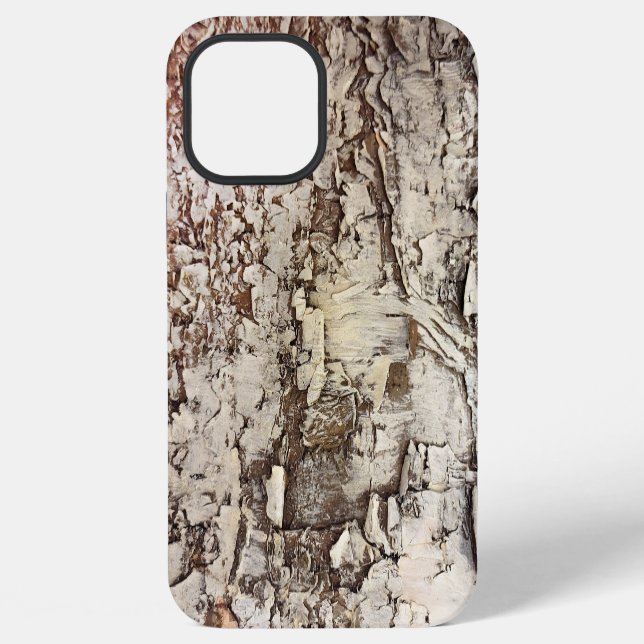 Rustikale Birkenrinde  iPhone 12 Pro Max Hülle (Rückseite)