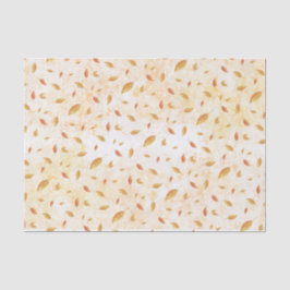 Rustikale Blätter in Wasserfarben fallen Seidenpapier