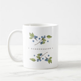Rustikale Blaubeeren Kaffeetasse