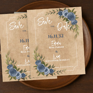 Rustikale Blaue Rosen Florale Hochzeit Merken Sie